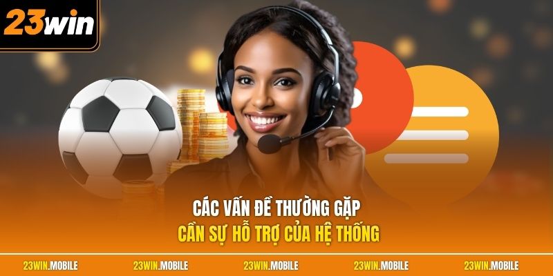 Các vấn đề thường gặp cần sự hỗ trợ của hệ thống