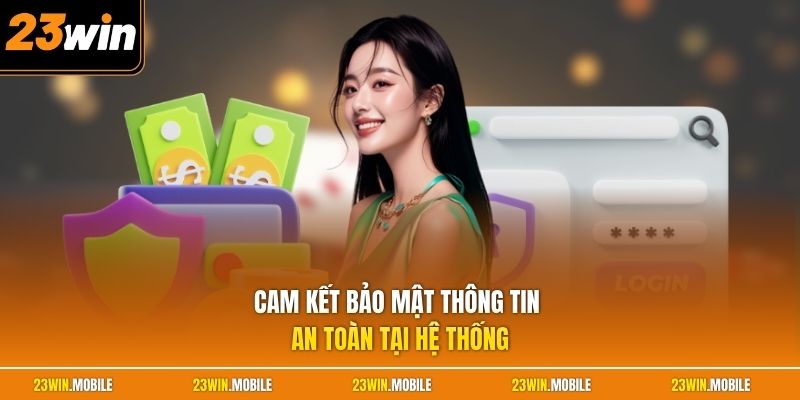 Cam kết bảo mật thông tin an toàn tại hệ thống