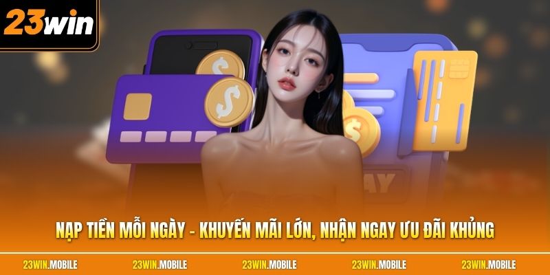 Nạp Tiền Mỗi Ngày - Khuyến Mãi Lớn, Nhận Ngay Ưu Đãi Khủng