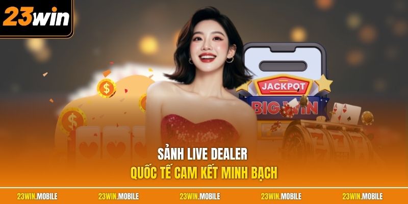 Sảnh live dealer quốc tế cam kết minh bạch